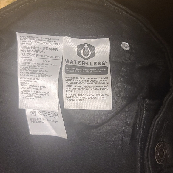 Levi's Women Skinny Ripped Jeans Size 22W Black - Picture 5 of 8